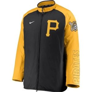 Brand new Men’s Pittsburgh Pirates Nike Black Authentic Collection Dugout Full-z